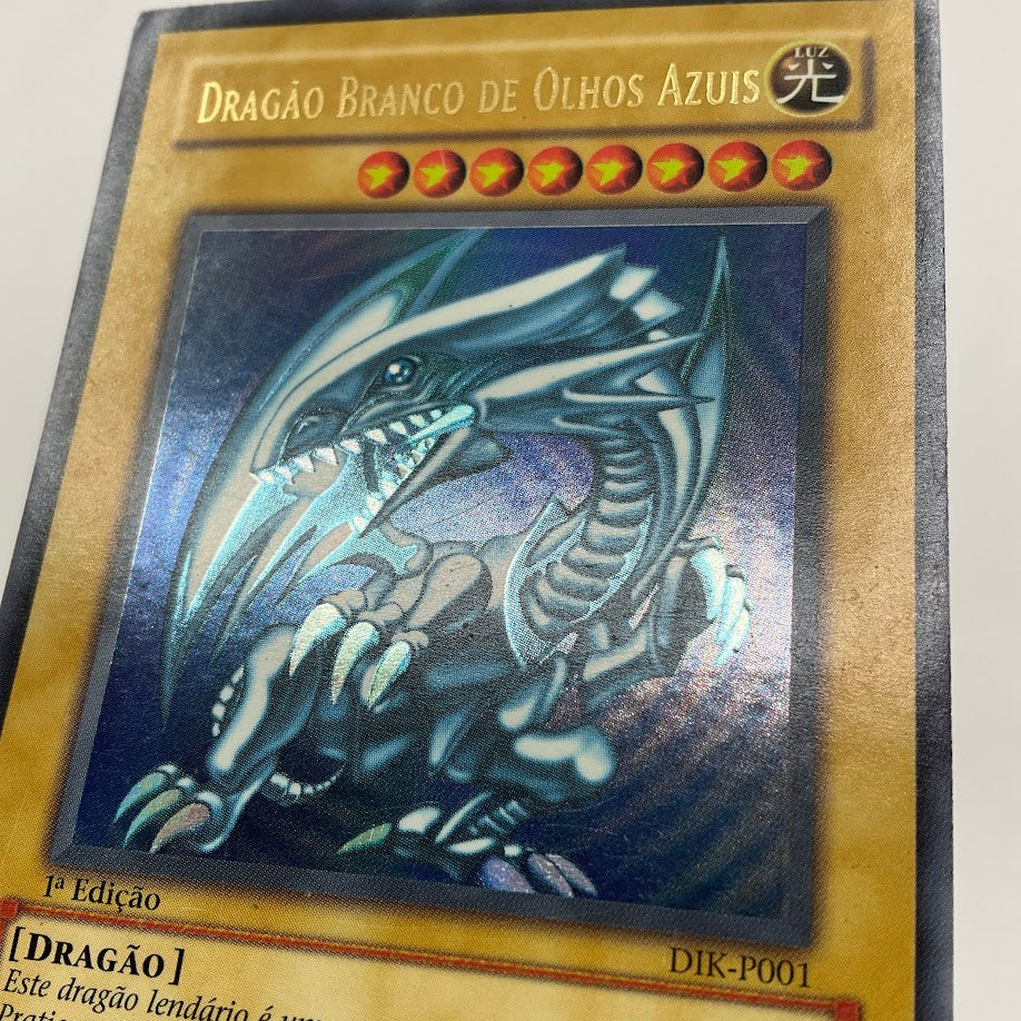 Blue-Eyes White Dragon Yu-Gi-Oh! Ultra Rare 1st Edition Porteugese DIK-P001 #5 - Image 8