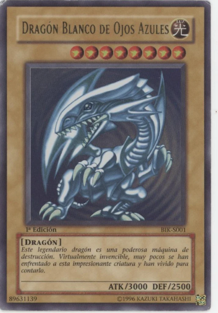 Blue-Eyes White Dragon Yu-Gi-Oh! Ultra Rare 1st Edition Spanish BIK-S001 #1