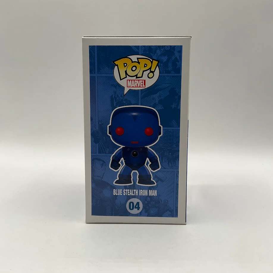 Blue Stealth Iron Man Funko Pop! Marvel #04 Rico Miccon Comic Con - Image 4