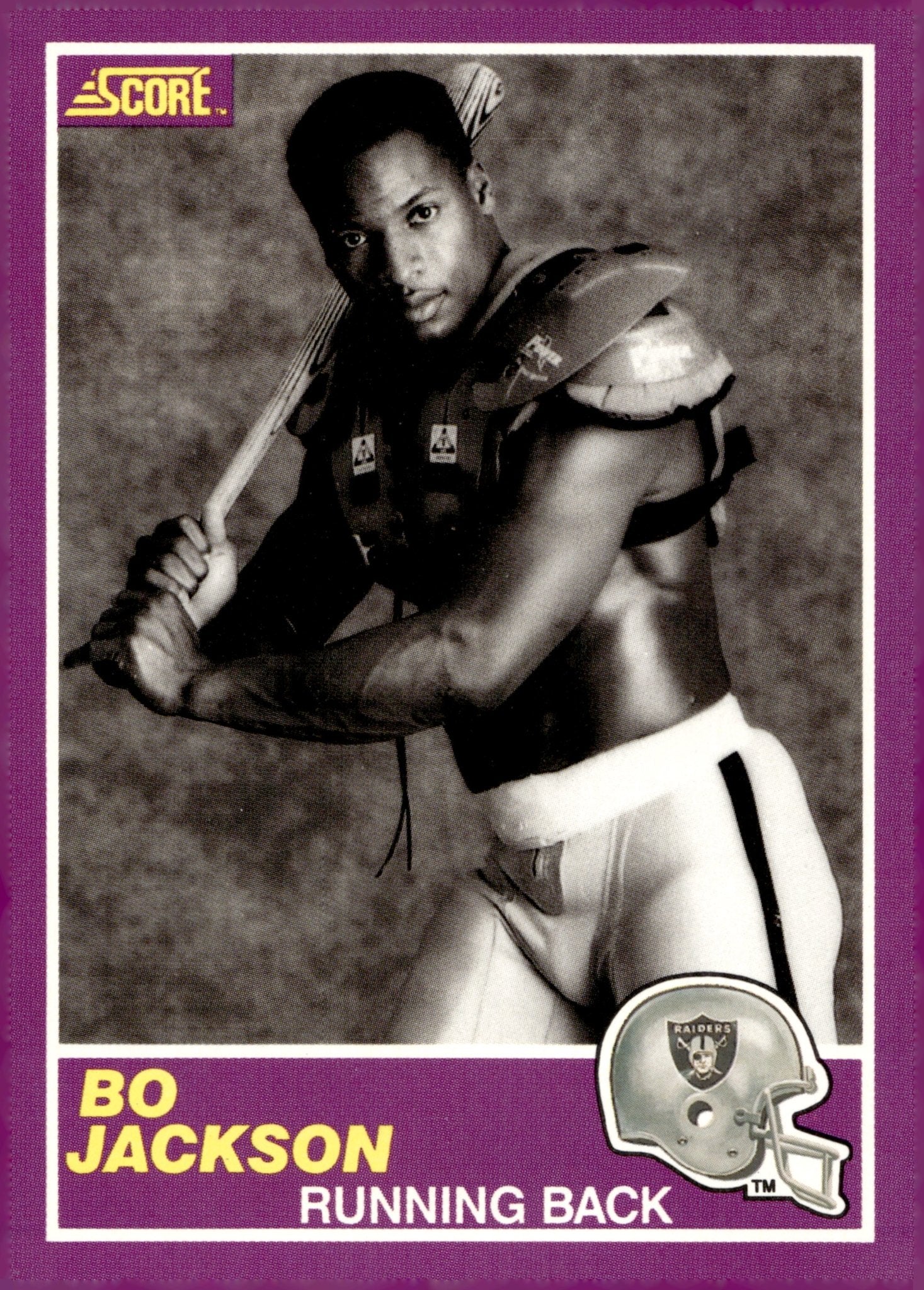 Bo Jackson 1989 Score Supplemental Purple #384S