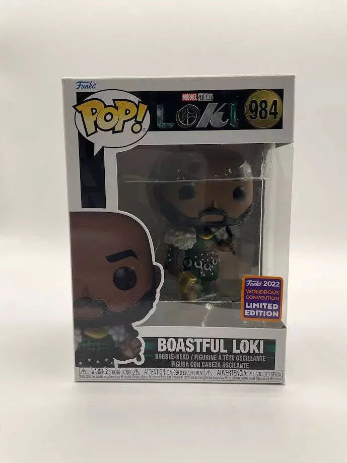 Boastful Loki Funko Pop! Heroes #984 2022 Wondrous Convention Limited Edition