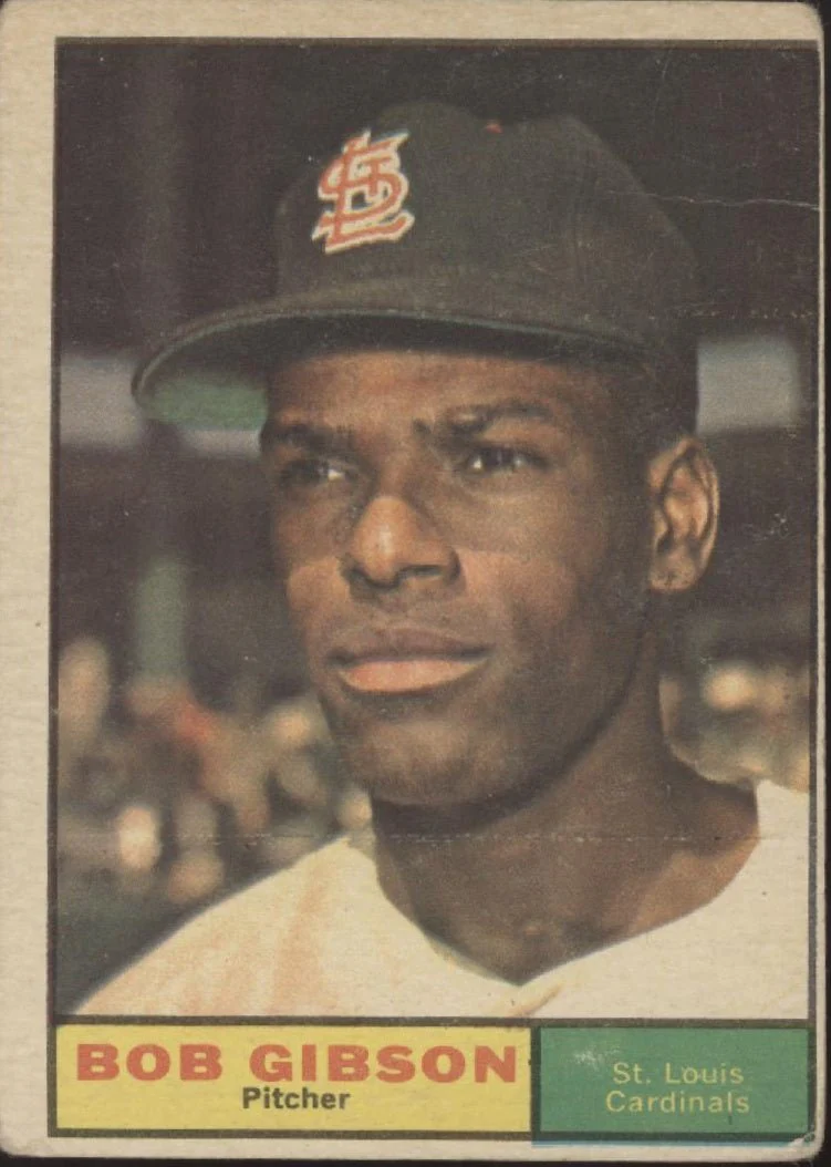 Bob Gibson 1961 Topps #211 St. Louis Cardinals VG #1