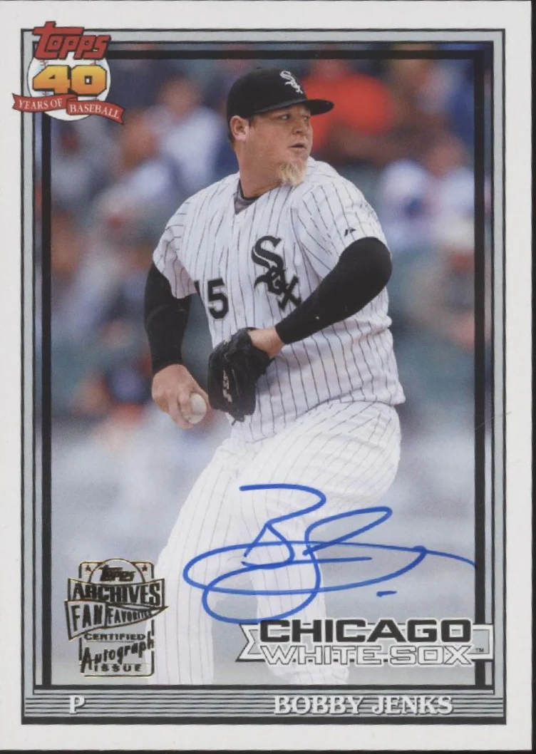 Bobby Jenks 2021 Topps Archives Fan Favorites Auto #FFA-BJ