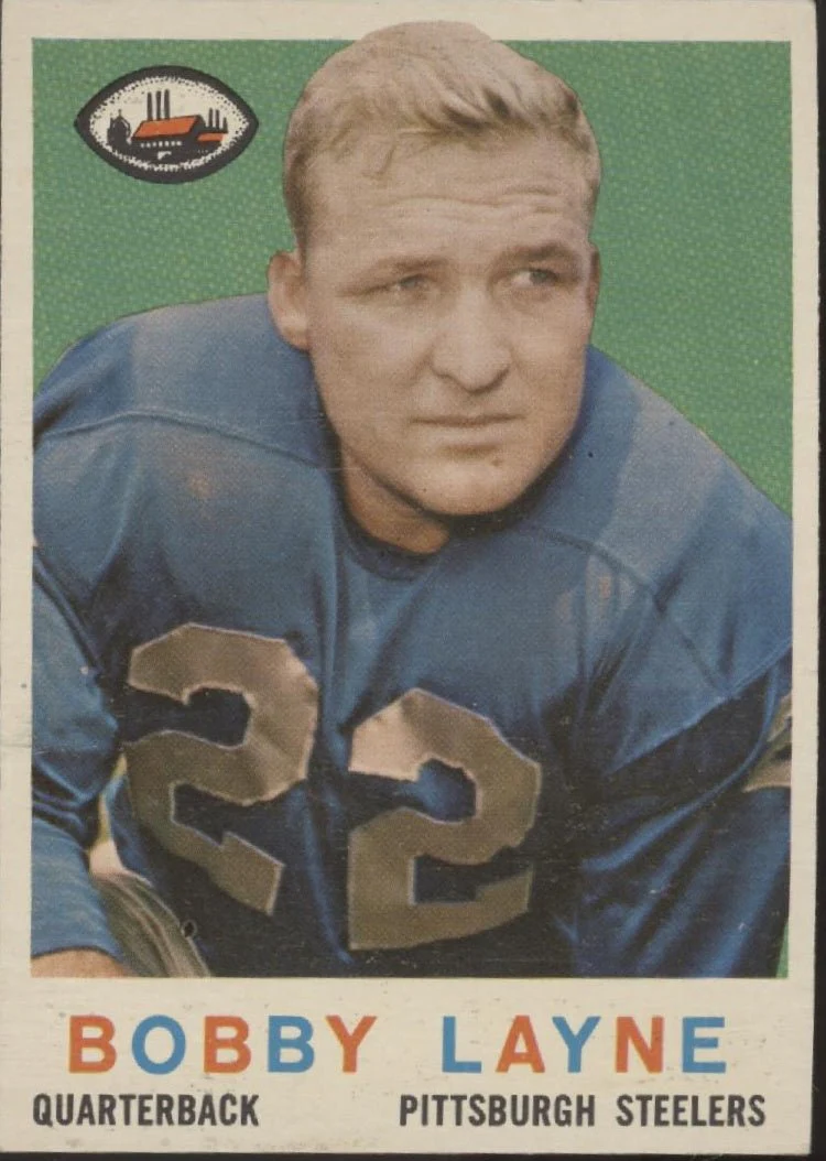 Bobby Layne 1959 Topps #40 Pittsburgh Steelers VG-EX
