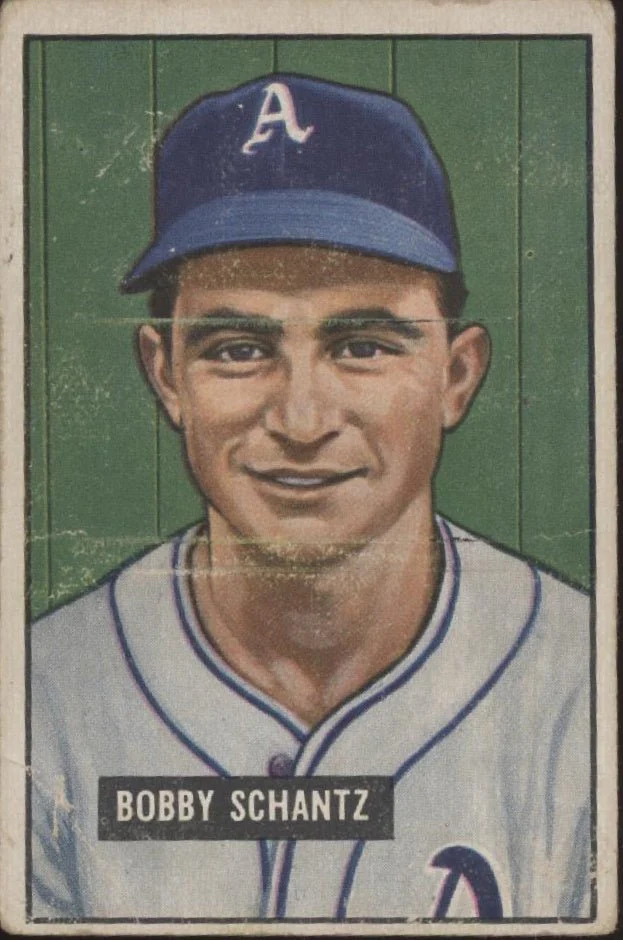 Bobby Schantz 1951 Bowman #227 Philadelphia Athletics GD #2