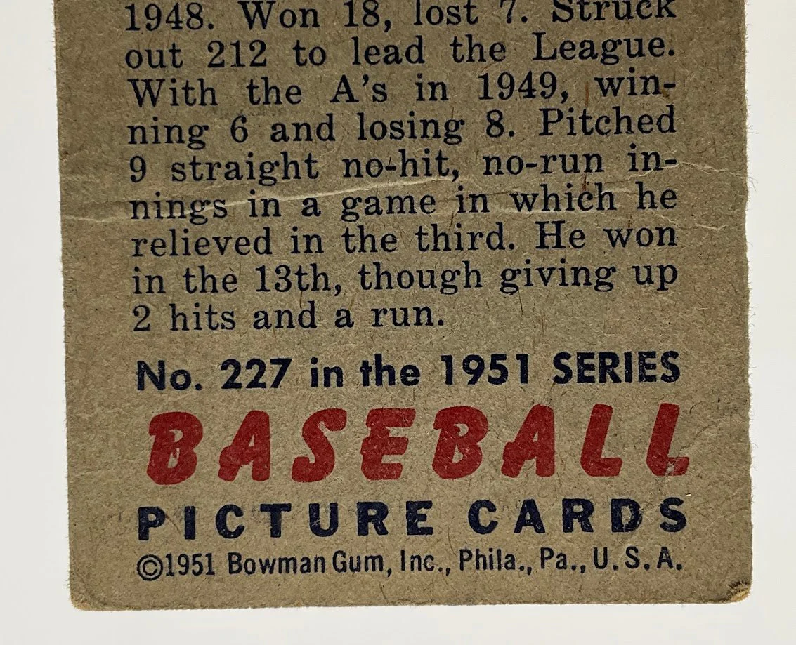 Bobby Schantz 1951 Bowman #227 Philadelphia Athletics GD #2 - Image 5