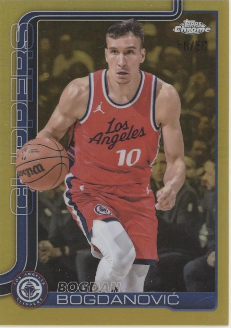 Bogdan Bogdanovic 2025-26 Topps Chrome Gold Refractor 18/50 #92