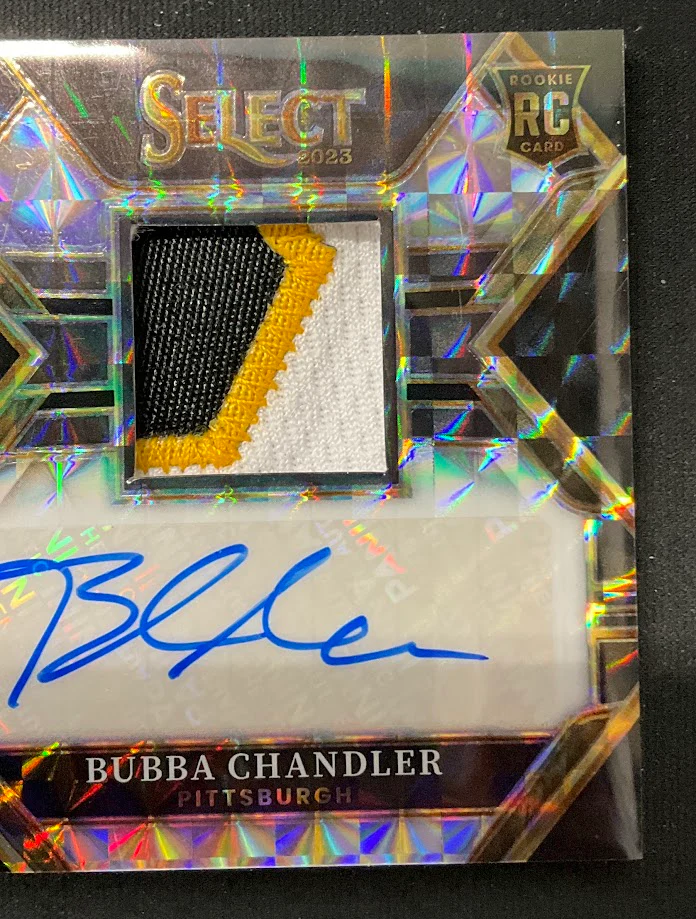 Bubba Chandler 2023 Panini Select Prizm Swatch RC Auto 1 of 1 - Image 3