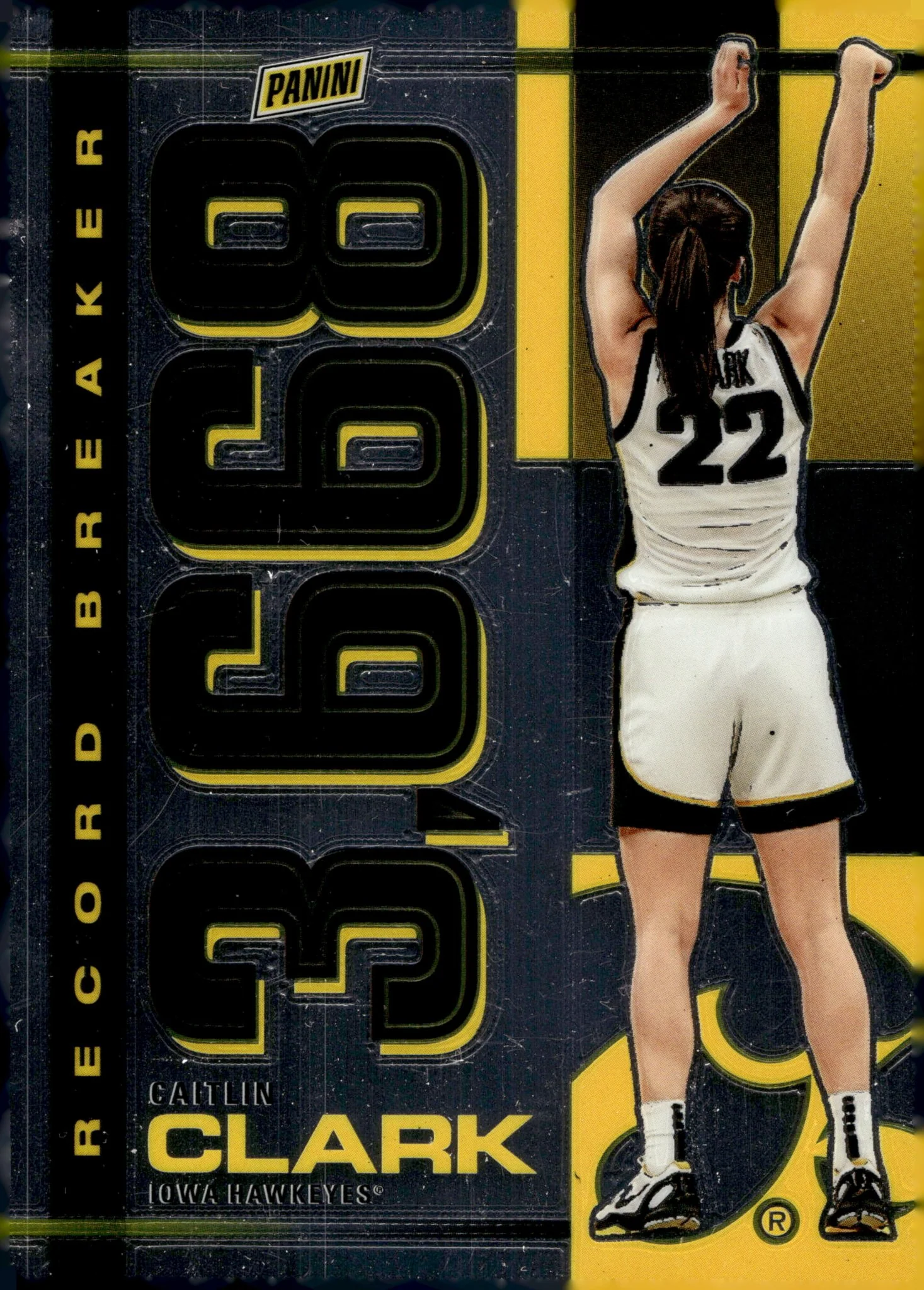 Caitlin Clark 2024 Panini Caitlin Clark Collection Record Breaker 3,668 #RB-CC