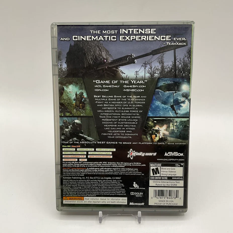 Call of Duty 4 Modern Warfare [Platinum Hits] Xbox 360 Used - Image 2