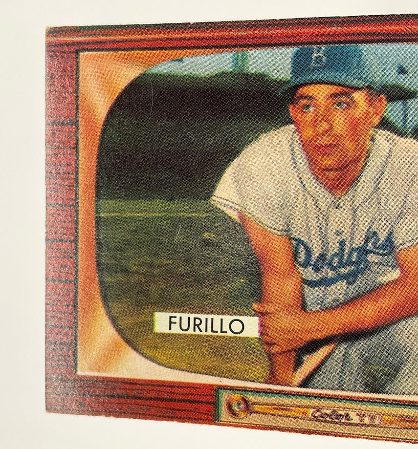 Carl Furillo 1955 Bowman #169 Brooklyn Dodgers VG #1 - Image 3