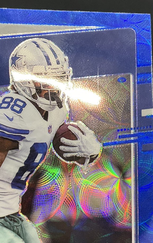 CeeDee Lamb 2020 Panini Donruss Optic Rated Rookie Blue Scope Prizm RC #156 - Image 3
