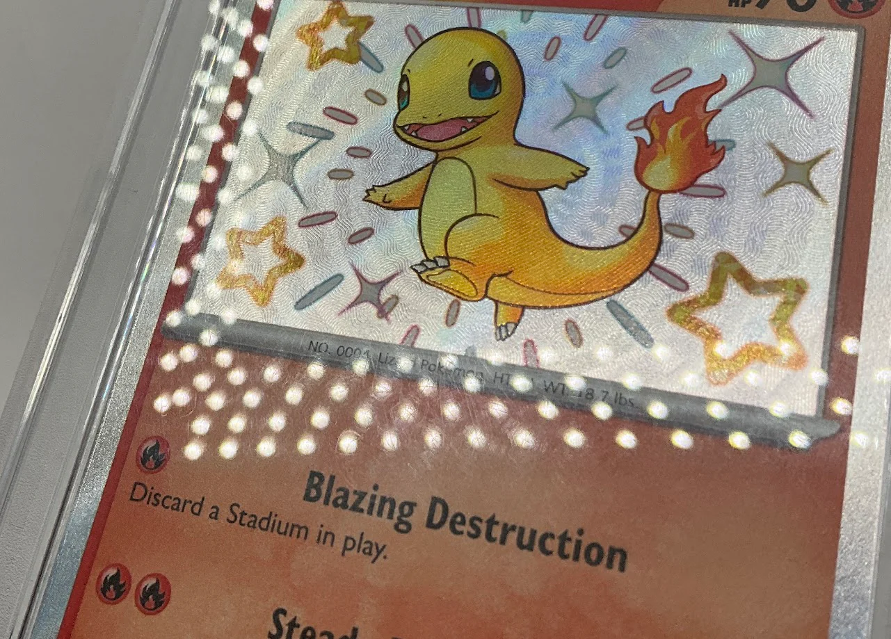 Charmander Pokemon Paldean Fates Shiny Rare #109 PSA 9 - Image 3