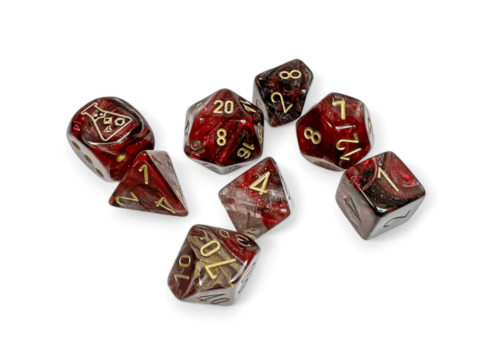 Chessex: Borealis Cosmos/Gold Polyhedral 7-Dice Set (with Bonus Dice)