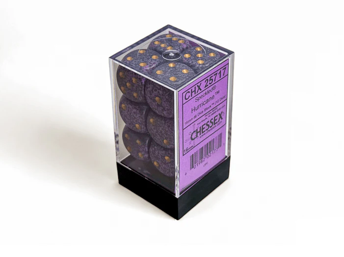 Chessex: Speckled Hurricane 16mm d6 Dice Block (12 Dice)