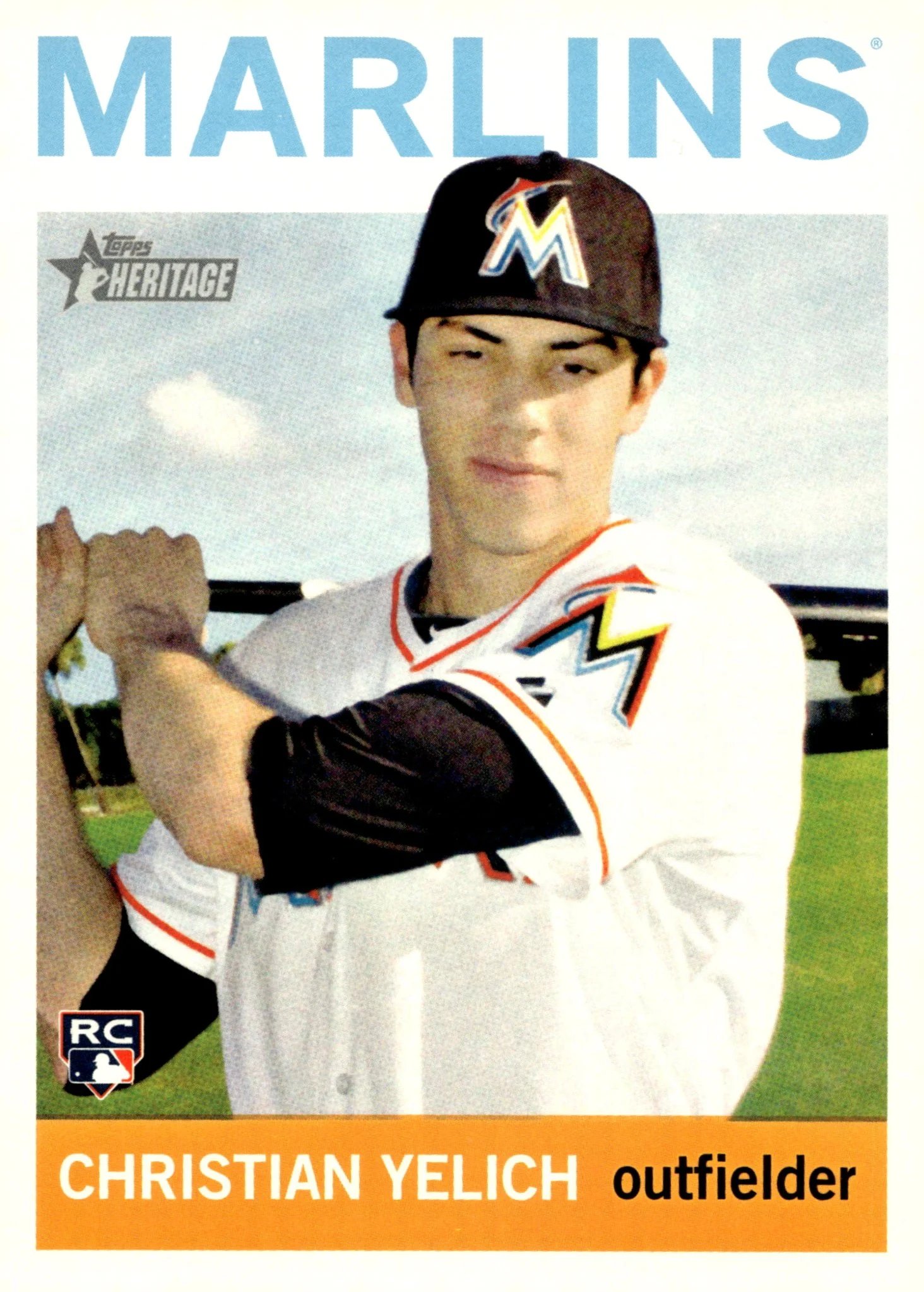 Christian Yelich 2013 Topps Heritage RC #H536