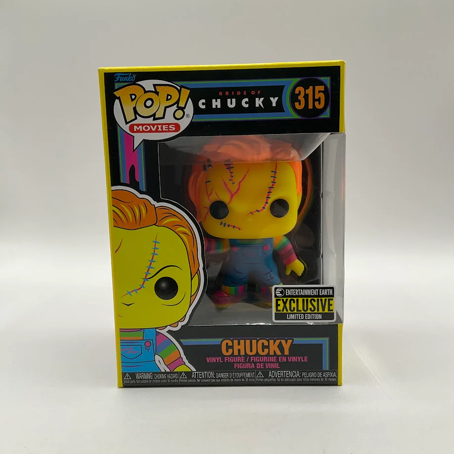 Chucky (Blacklight) Funko Pop! Bride of Chucky #315 Entertainment Earth