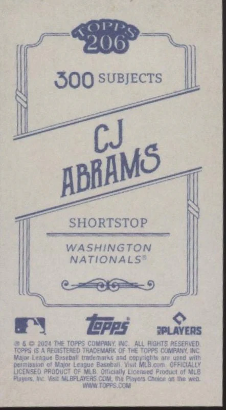 CJ Abrams 2024 Topps 206 Mini - Image 2