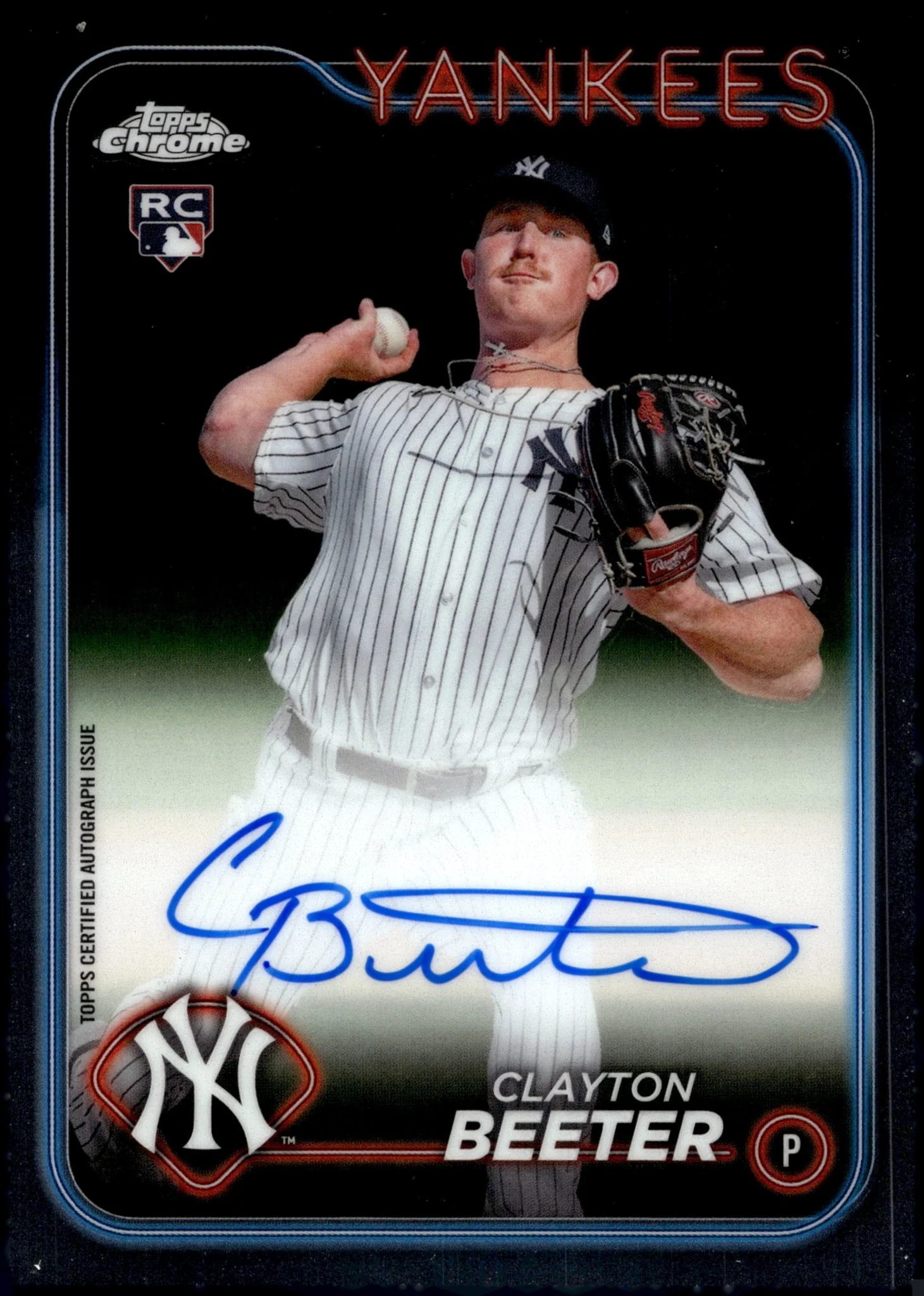 Clayton Beeter 2024 Topps Chrome RC Auto #RA-CBE