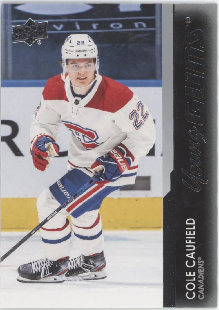 Cole Caufield 2021-22 Upper Deck Series 1 Young Guns RC #201
