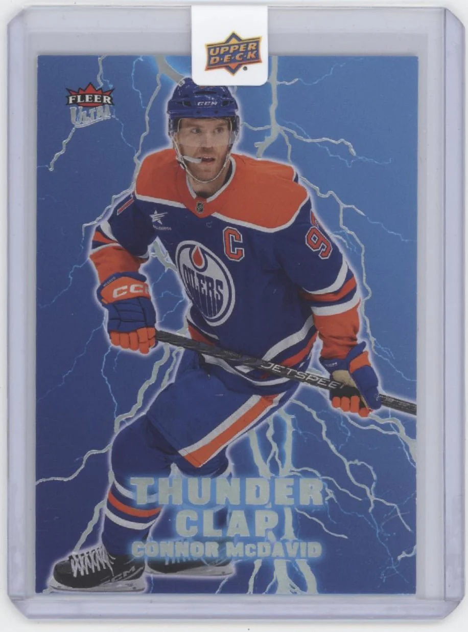 Connor McDavid 2025 Upper Deck Fleer Ultra Thunder Clap #1 #2