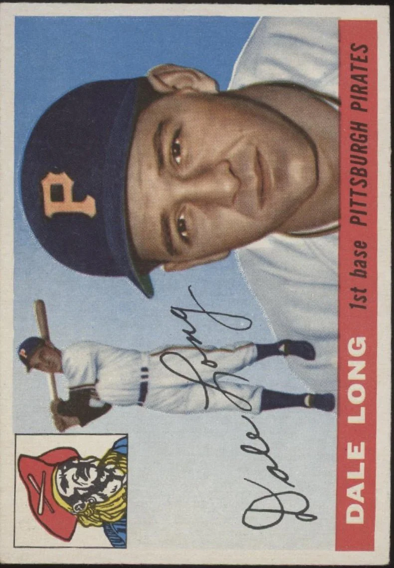 Dale Long 1955 Topps RC #127 Pittsburgh Pirates EX #3