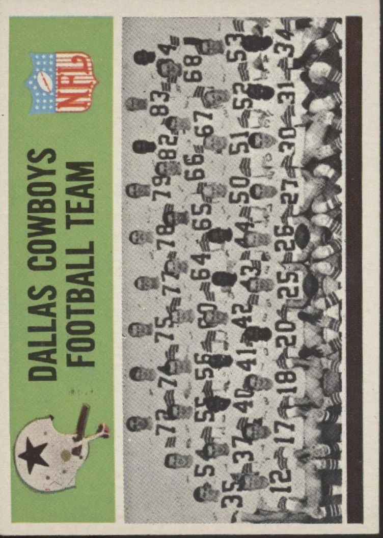 Dallas Cowboys 1965 Philadelphia Team Card #43 EX-NM