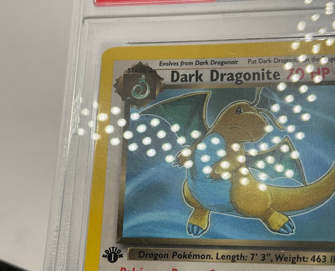 Dark Dragonite Pokemon Team Rocket 1st Edition #22 PSA 9 - Image 3