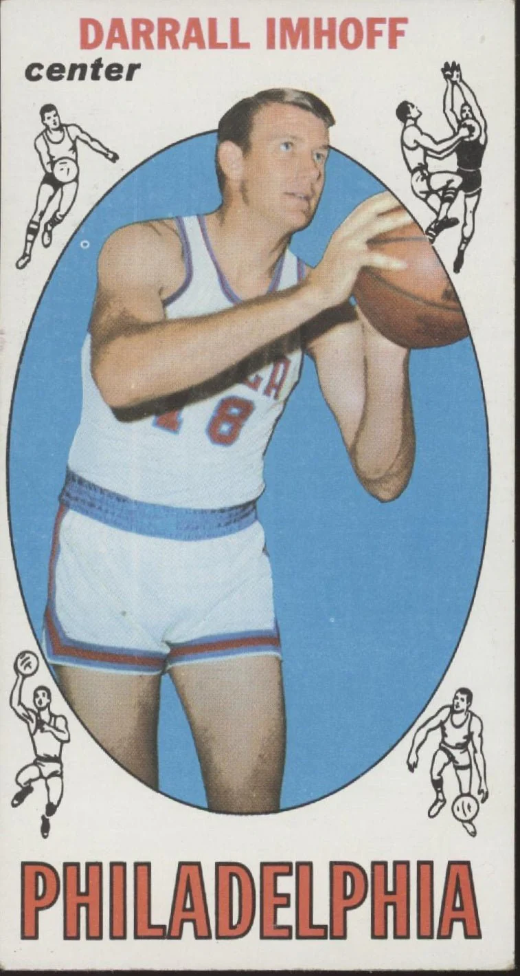 Darrall Imhoff 1969-70 Topps Oversized RC #4 Philadelphia 76ers VG-EX #3