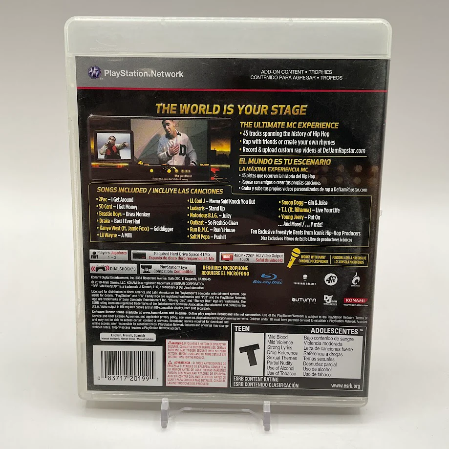 Def Jam Rapstar Playstation 3 Used #2 - Image 2
