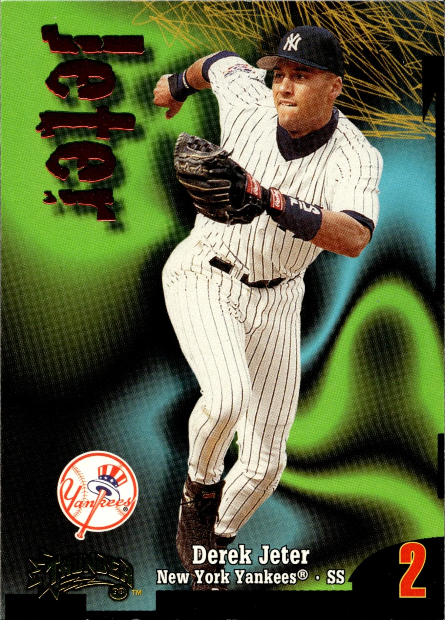 Derek Jeter 1998 Skybox Thunder #2