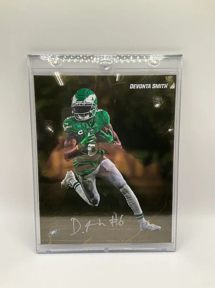 DeVonta Smith Underwraps Emanate Auto 42/50 Fanatics COA - Image 2