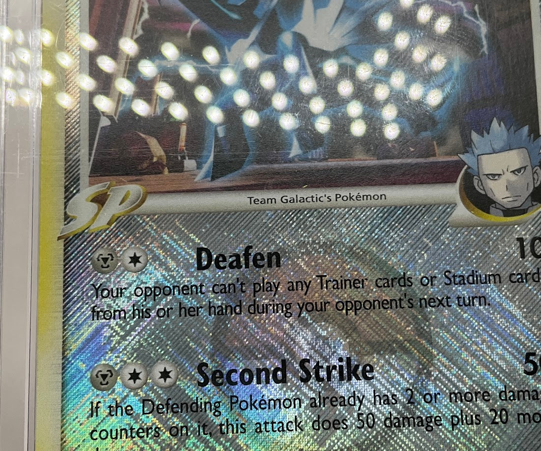 Dialga G Pokemon Platinum Pokemon League Crosshatch Holo #7 CGC 7.5 - Image 3