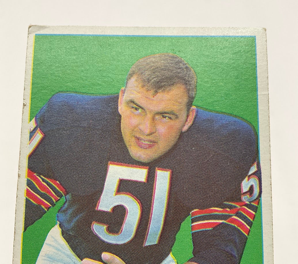 Dick Butkus 1969 Topps #139 Chicago Bears VG - Image 3