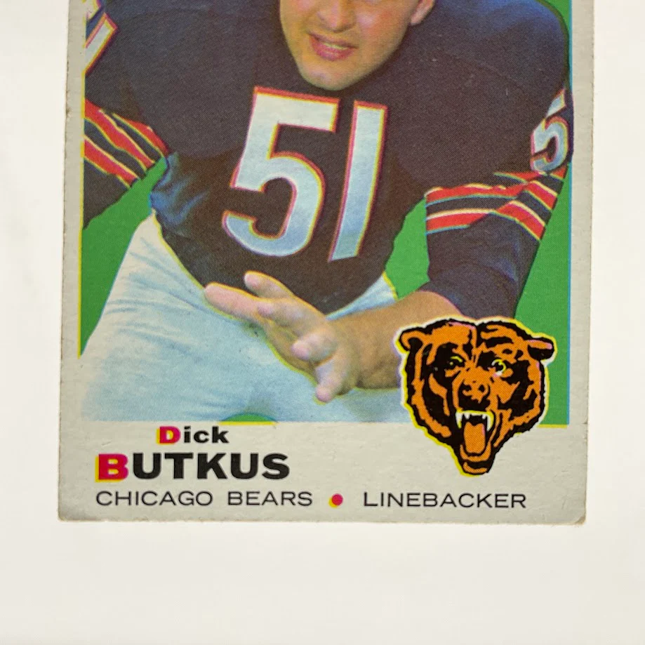 Dick Butkus 1969 Topps #139 Chicago Bears VG - Image 4