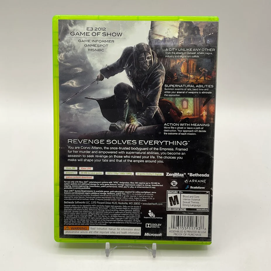 Dishonored Xbox 360 Used #2 - Image 2