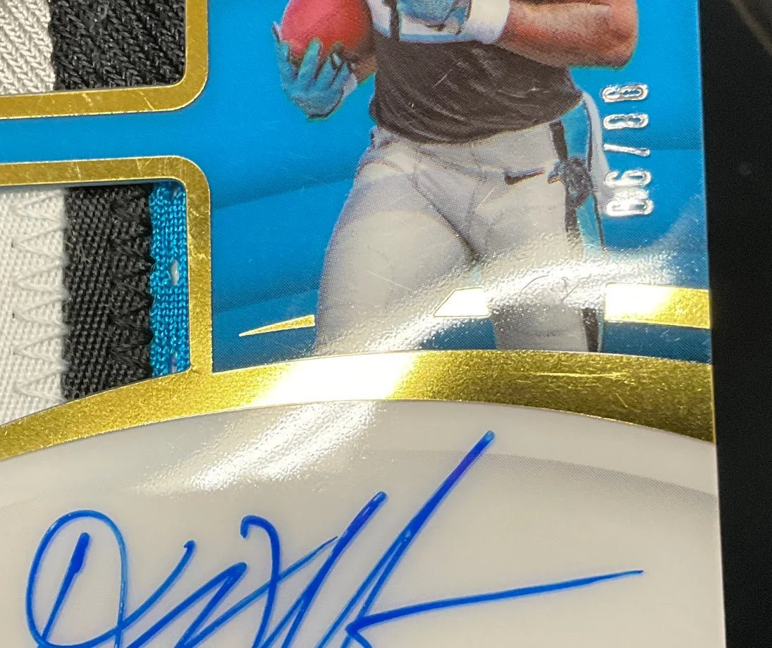 DJ Moore 2018 Panini Immaculate Collection Swatch RC Auto 98/99 #IS-DM - Image 3