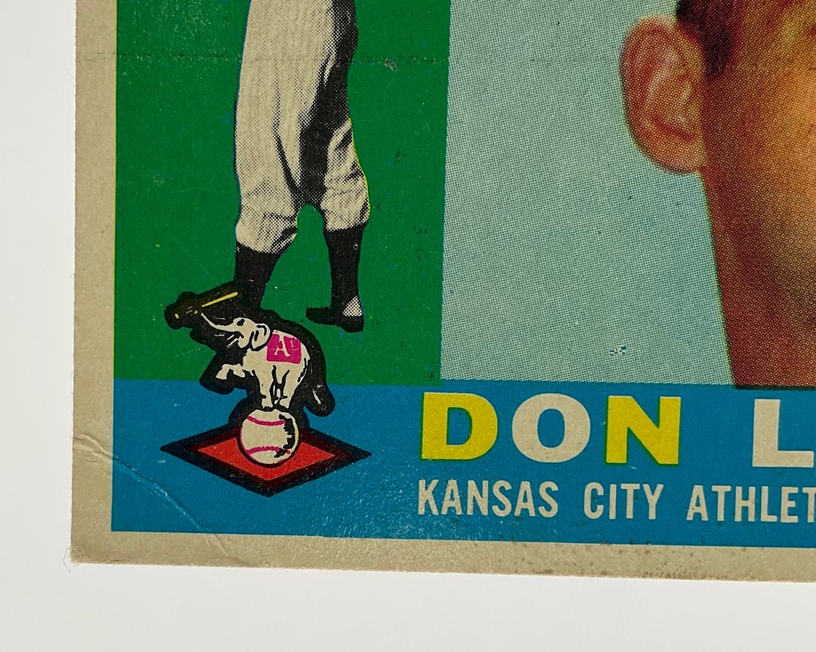 Don Larsen 1960 Topps #353 Kansas City Athletics EX - Image 3