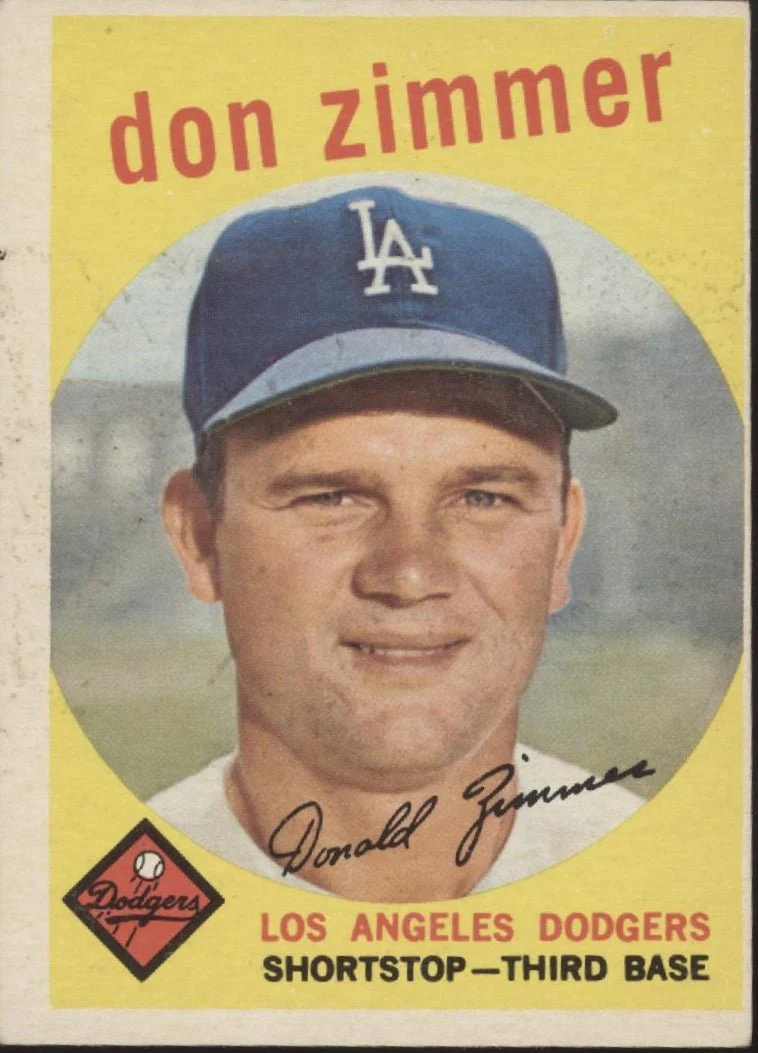 Don Zimmer 1959 Topps #287 Los Angeles Dodgers VG #2