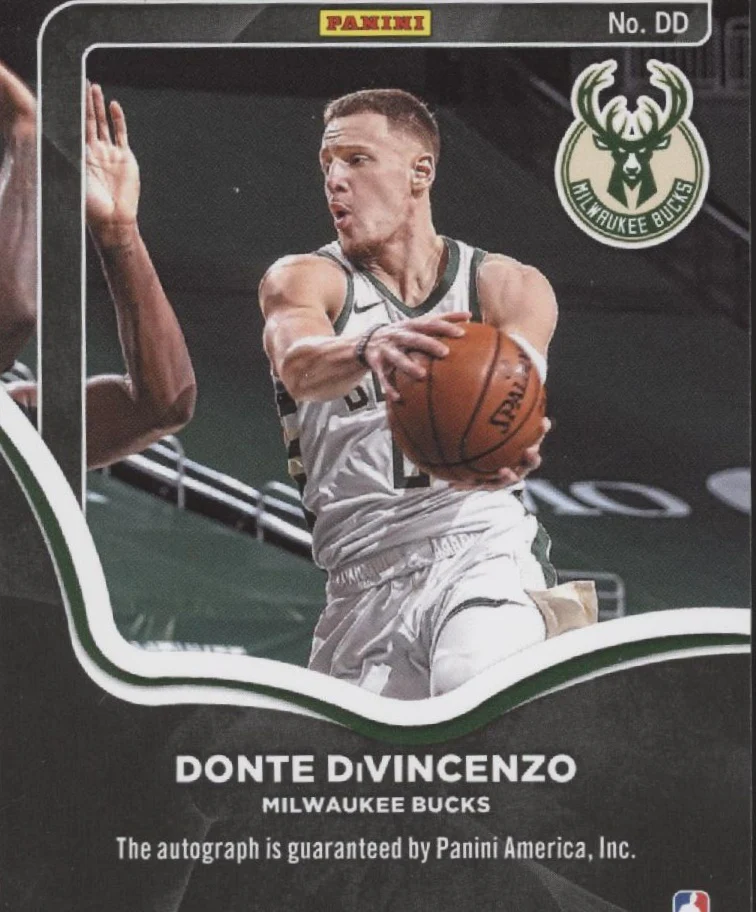 Donte DiVincenzo 2021 Panini Auto 16/25 #DD - Image 2