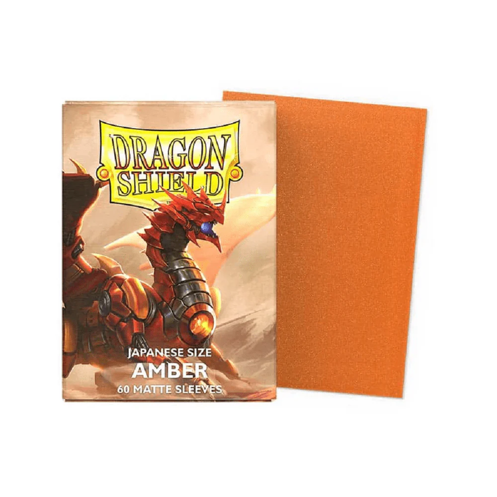 Dragon Shield: 60ct Japanese Sized Matte Amber Sleeves