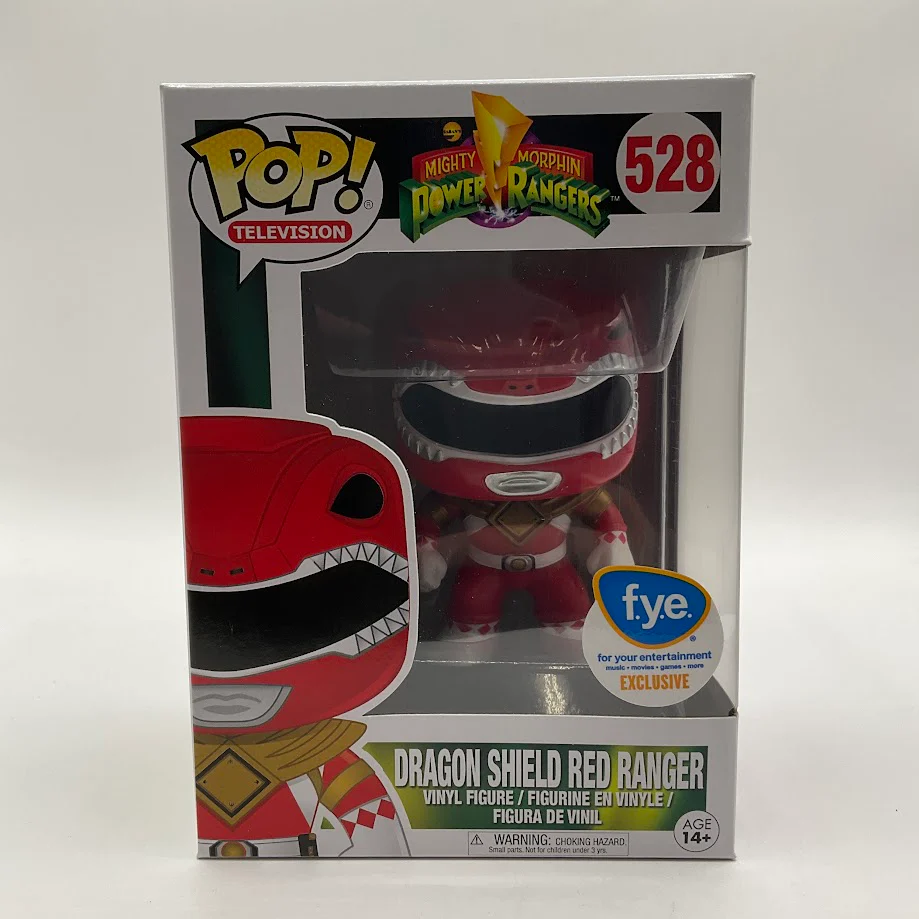 Dragon Shield Red Ranger Funko Pop! Mighty Morphin Power Rangers #528 FYE