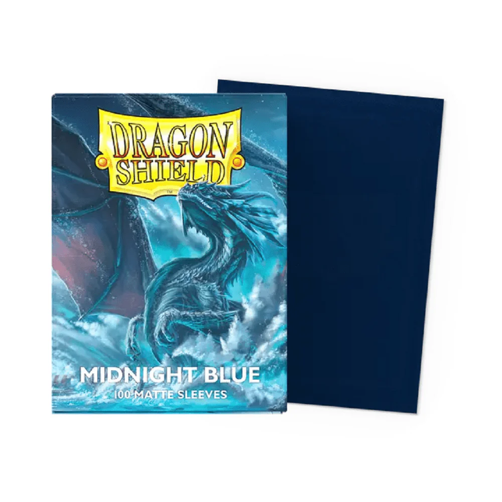 Dragon Shield: 100ct Standard Size Matte Midnight Blue Sleeves