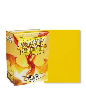 Dragon Shield: 100ct Standard Size Matte Yellow Sleeves