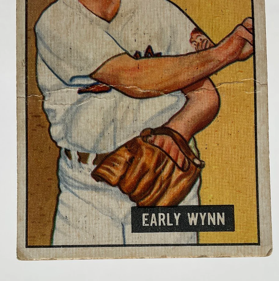 Early Wynn 1951 Bowman #78 Cleveland Indians GD - Image 4