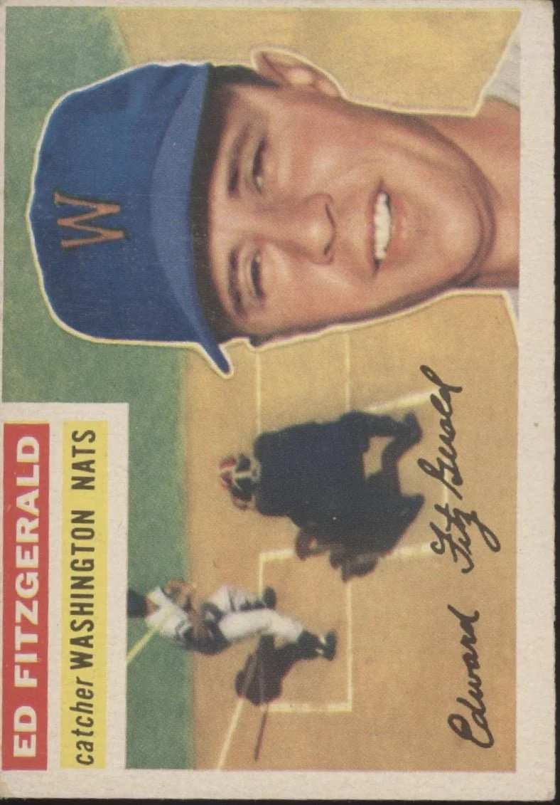Ed Fitzgerald 1956 Topps #198 Washington Senators EX