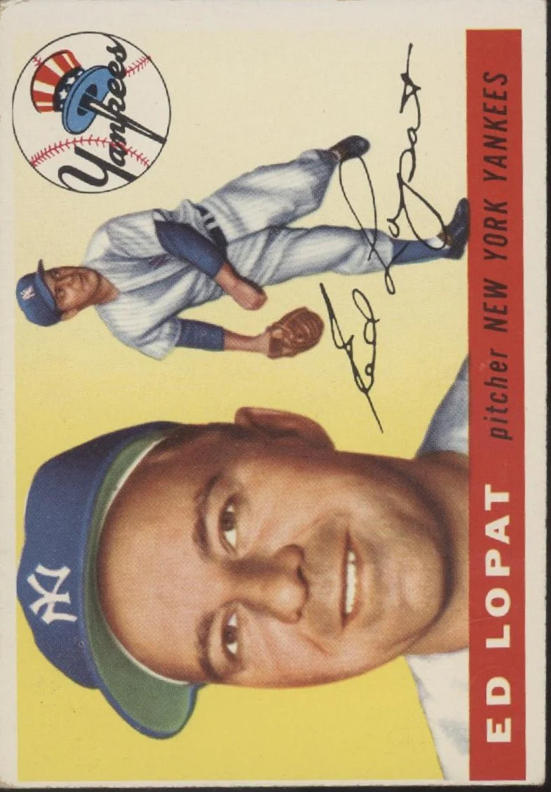 Ed Lopat 1955 Topps #109 New York Yankees VG