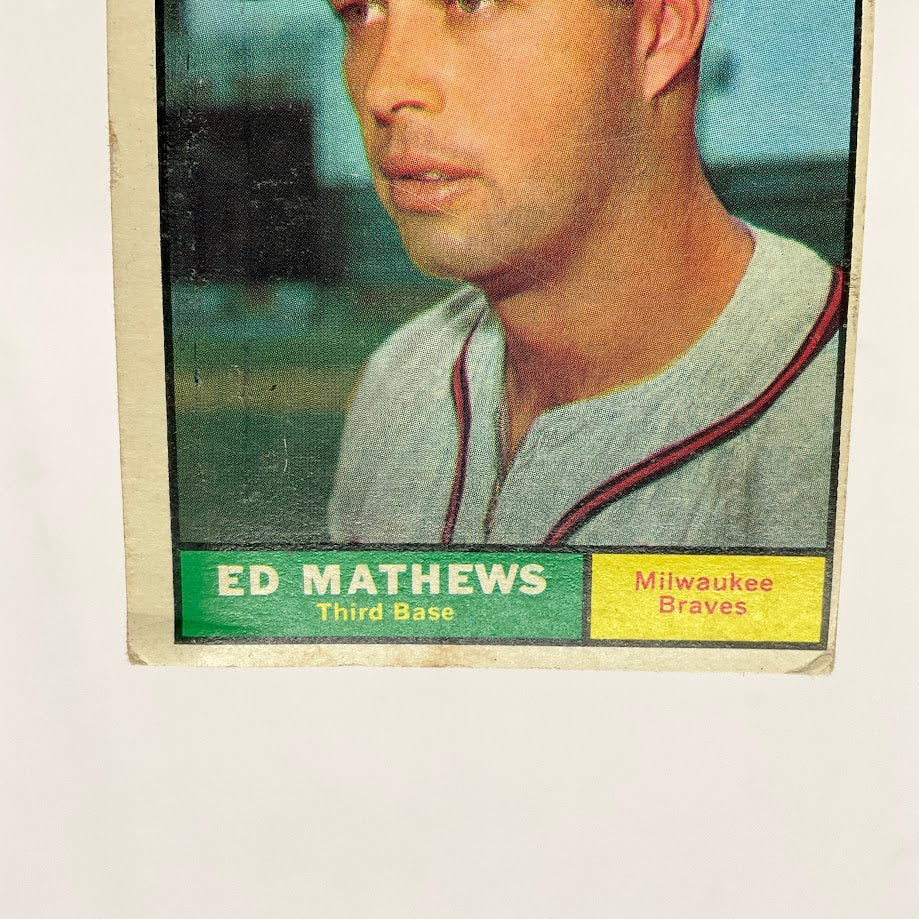 Ed Mathews 1961 Topps #120 Milwaukee Braves GD - Image 4