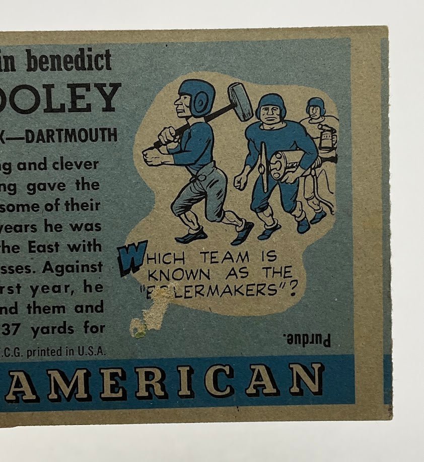 Eddie Dooley 1955 Topps All American RC #54 VG - Image 5