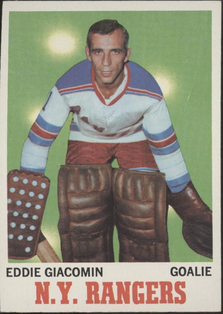 Eddie Giacomin 1970-71 Topps #68 New York Rangers EX